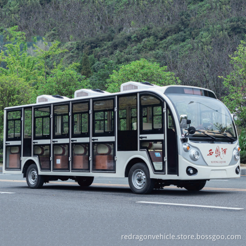 Nouveau modèle Véhicules touristiques électriques ci-joints 4 bus touristique de passagers